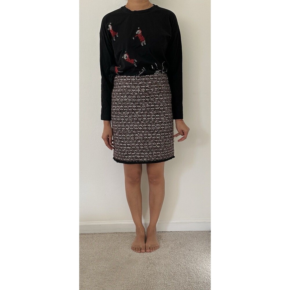 Loft OOP Petite Dressy Skirt With Frills Bottom And Sparkles